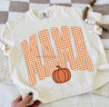Orange Gingham Mama Autumn CC Tee