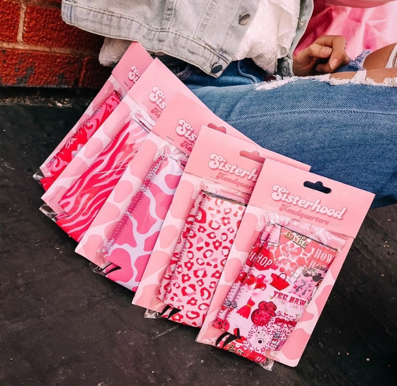 Pink Tall Koozies - 2 Packs