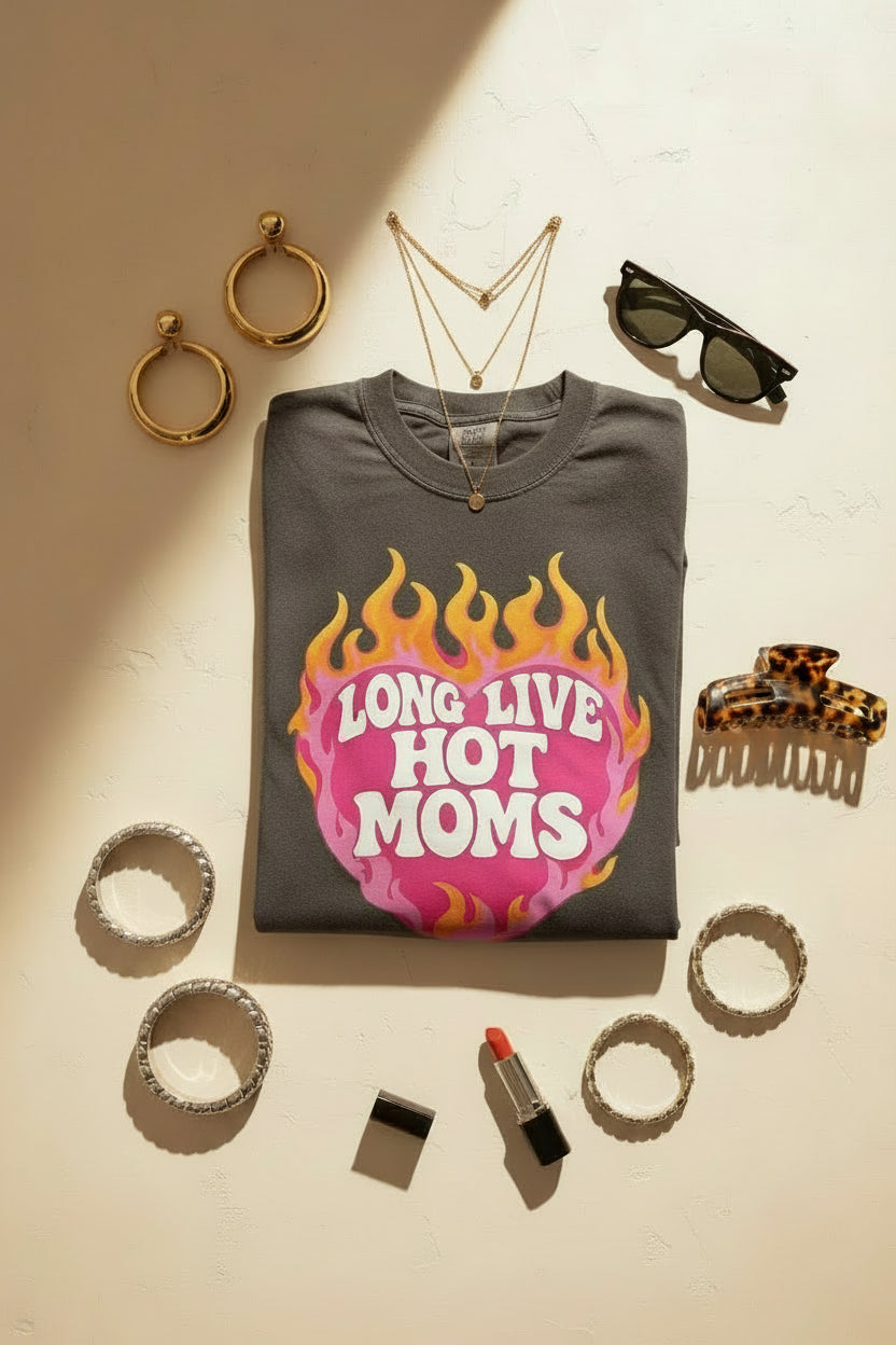 Long Live Hot Moms CC Tee