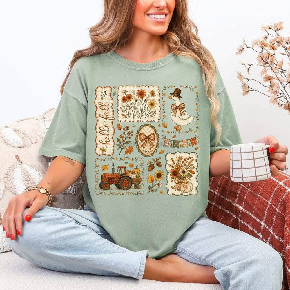 Hello Fall Cottagecore CC Tee