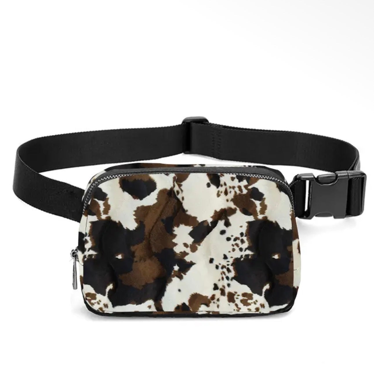 Brown Cowhide Crossbody Fanny Pack