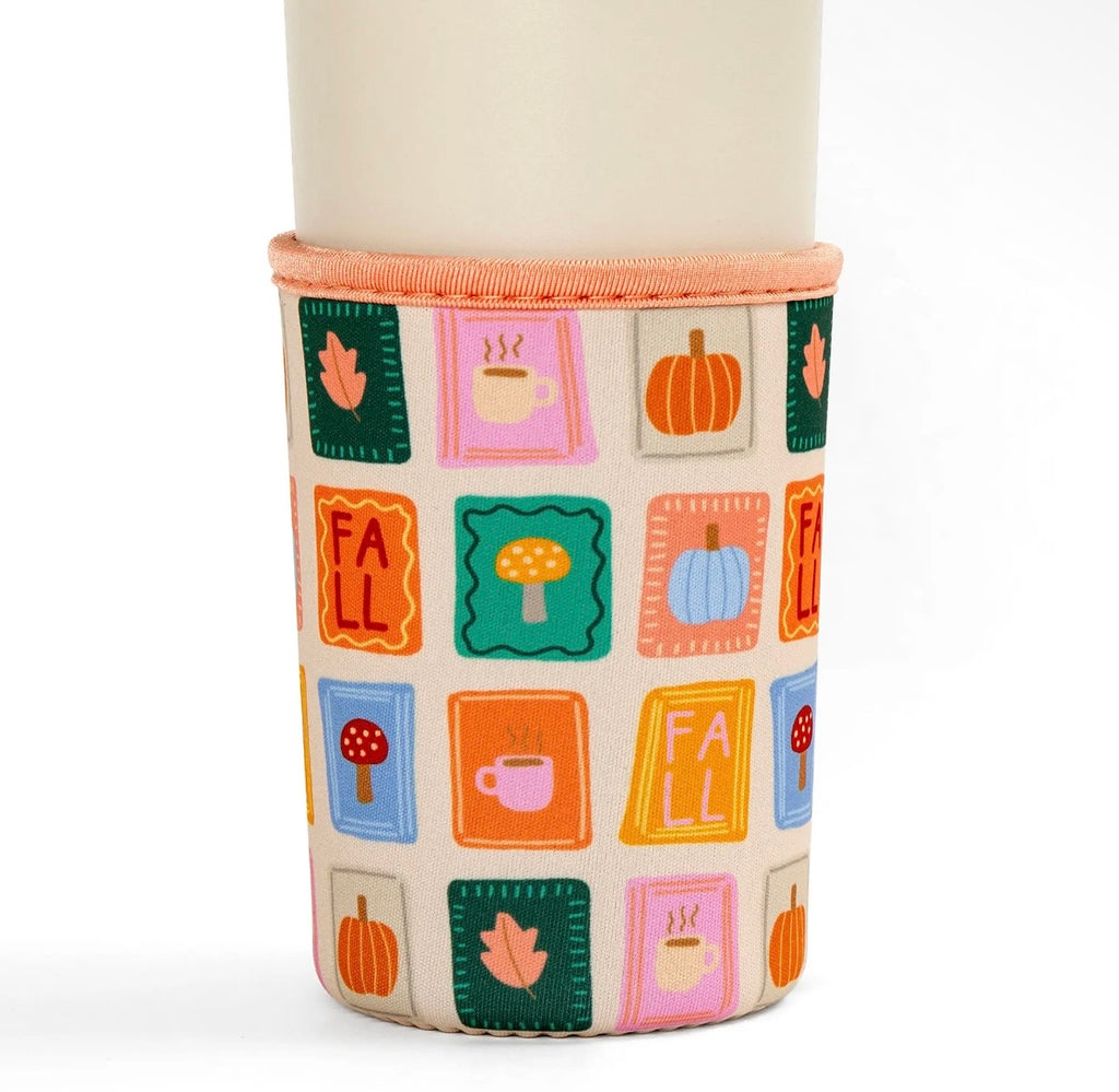Fall Patches Drink Sleeve