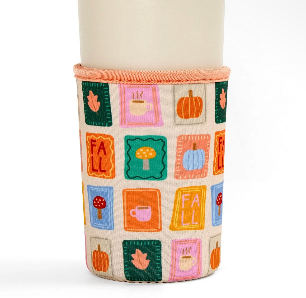 Fall Patches Drink Sleeve