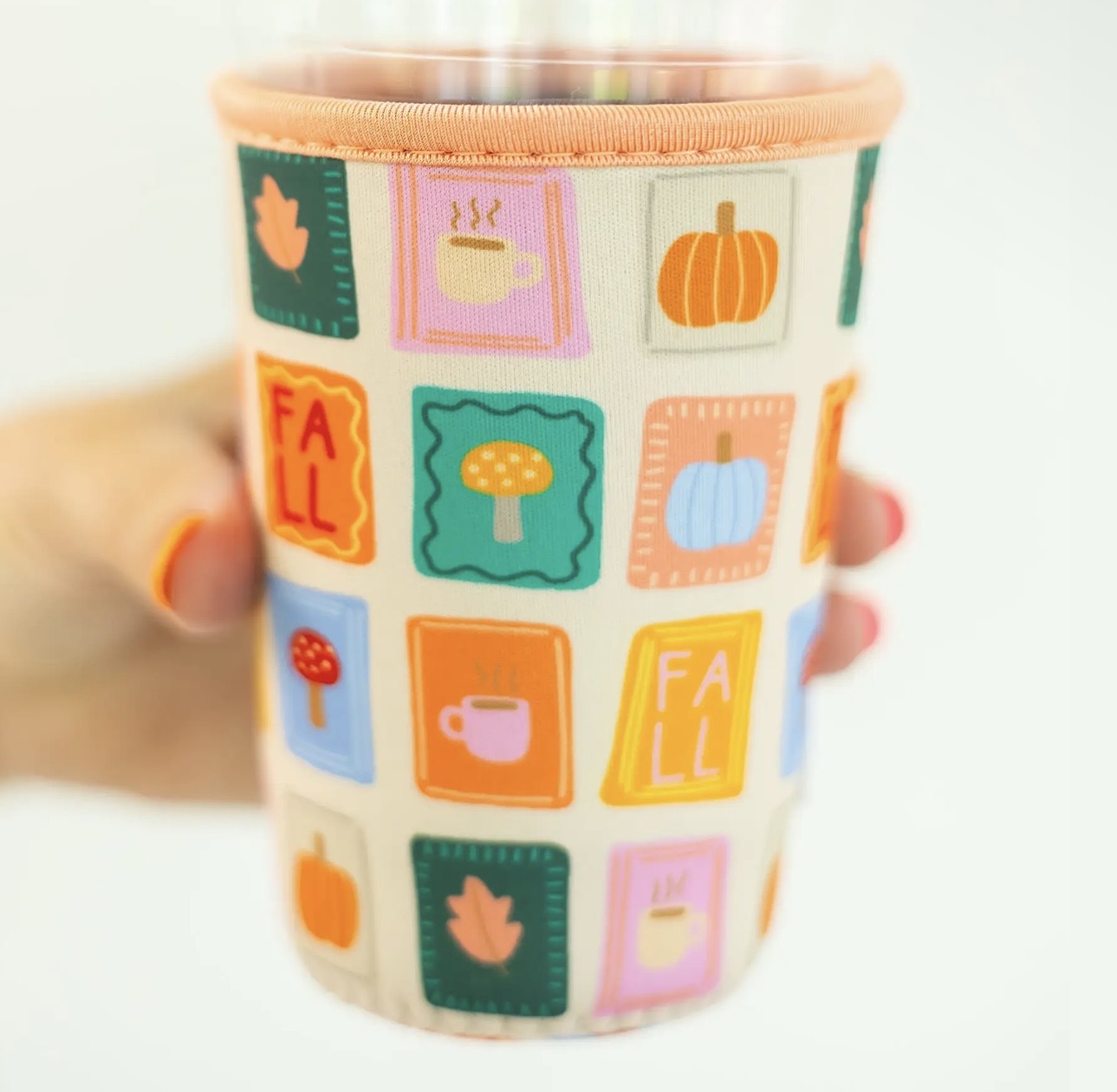 Fall Patches Drink Sleeve