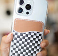 Black & White Checkered Phone Pocket