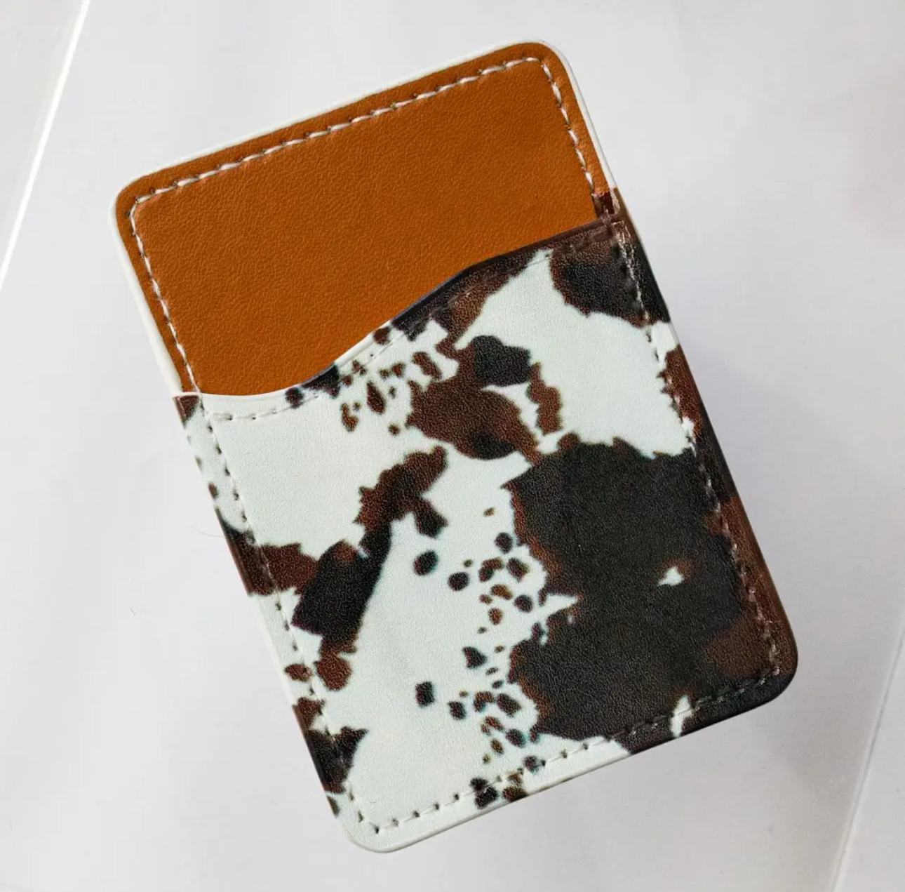 Brown Cowhide Phone Pocket