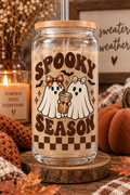 Spooky Season 16 oz Glass Can