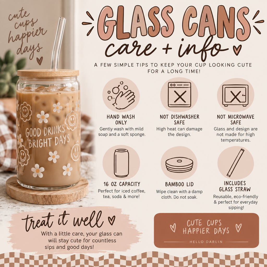 Autumn State of Mind 16 oz Glass Can